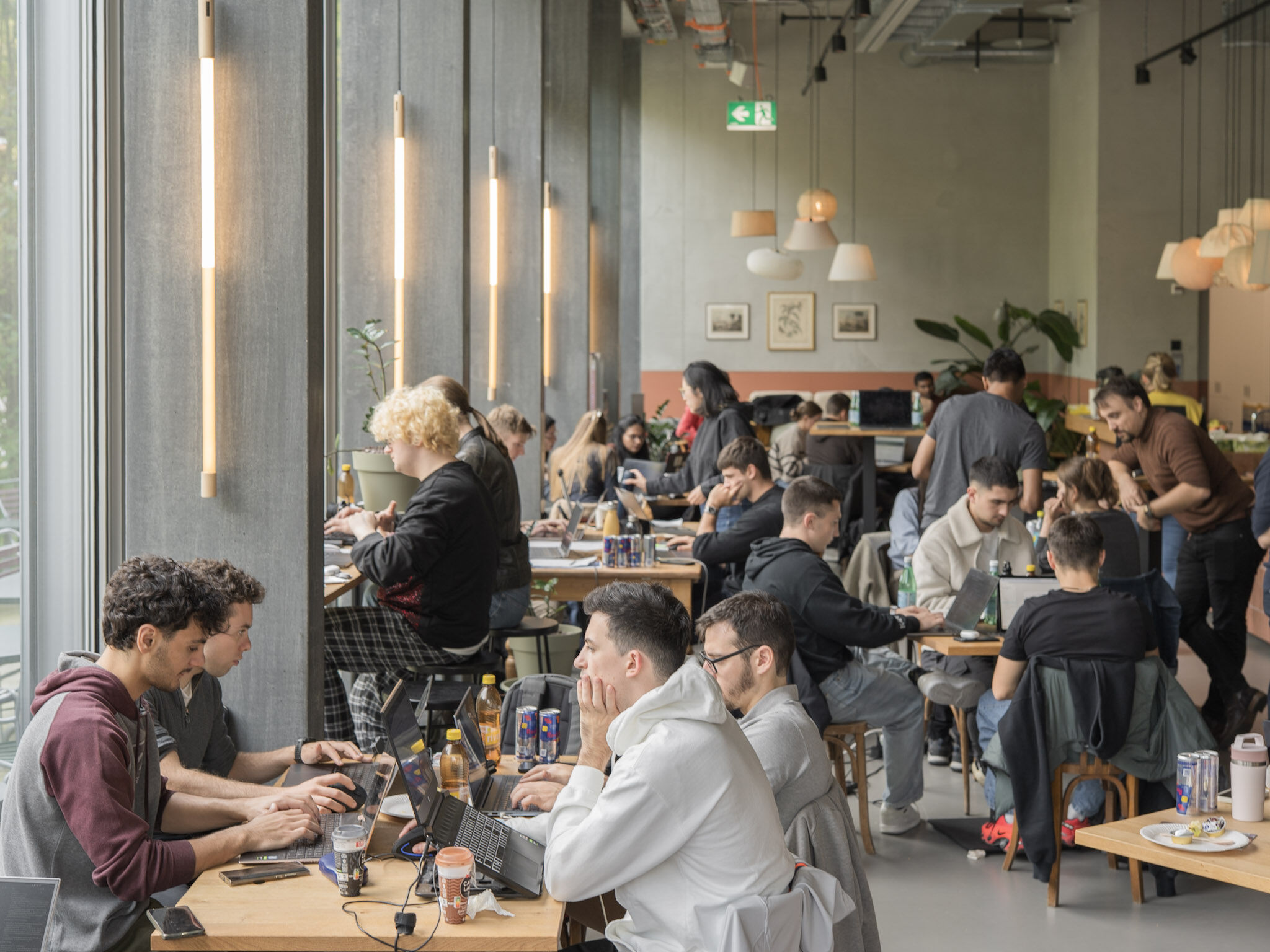 Participants hacking together at NASA Space Apps Challenge Zurich